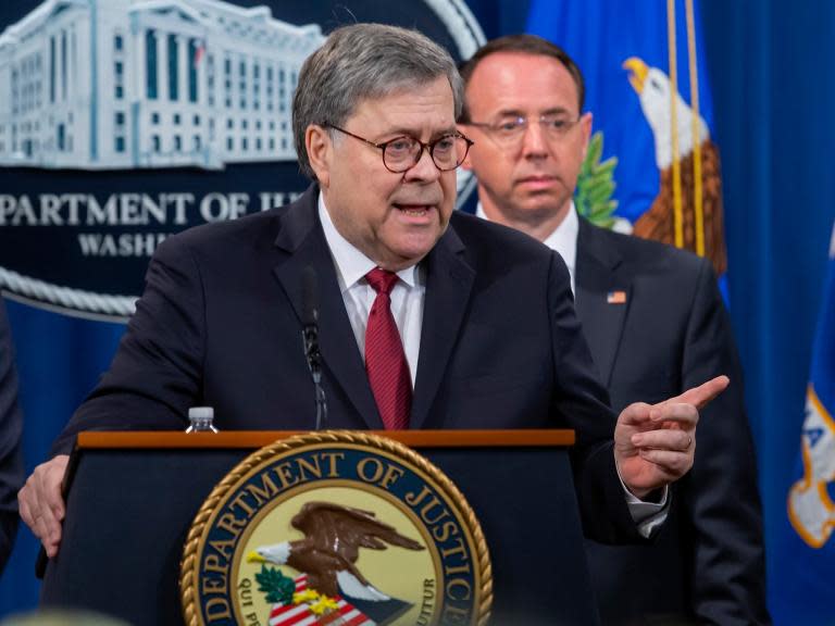 Donald Trump’s attorney general William Barr may refuse to attend this week's scheduled congressional hearing to review special counsel Robert Mueller’s report on Russian election interference. The Justice Department has told the House Judiciary Committee it has objections over the format of planned questioning, according a Democratic senior committee aide.The department disapproves of plans to allow committee lawyers from both sides to question Mr Barr after the traditional round of questioning by committee members.Justice officials also told the committee they are opposed to the panel’s plan to go into a closed session if members want to ask about redacted portions of the Mueller report, the anonymous aide said.House committee chairman Jerry Nadler has threatened to use subpoena powers should the attorney general refuse to attend this week. The New York Democrat told CNN that Mr Barr would not “dictate the format … the witness is not going to tell the committee how to conduct its hearing”.Asked what would happen if the attorney general refused to testify on Thursday, Mr Nadler replied that they would "have to subpoena him, and we will have to use whatever means we can to enforce the subpoena.”The Justice Department declined to comment on the dispute.Mr Barr is also scheduled to testify before the Senate Judiciary Committee on Wednesday, but the Republican-led Senate committee is expected to have more traditional rounds of member questioning.It is unusual for committee counsels to question a witness, but committees can generally set their own rules. During Supreme Court Justice Brett Kavanaugh’s confirmation hearing last year, Republicans on the Senate Judiciary Committee hired an outside prosecutor to question a witness who had accused him of sexual assault.Mr Trump's aide Kellyanne Conway said the president could use executive privilege to block former White House lawyer Don McGahn from complying with a subpoena requiring him to testify before the House Judiciary Committee.The Democratic-led committee served Mr McGahn with a subpoena almost a week ago, as it investigated whether the president obstructed justice.House Democrats and the Trump administration remain at odds over full access to Mr Mueller’s report, having also subpoenaed the Justice Department for the unredacted version of the Mueller report and underlying material gathered from the investigation.In response, the Justice Department has said they will make the full report, minus grand jury material, available to a limited group of members – an offer that Democrats have so far refused. Experts have predicted the dispute will eventually end up in court.A spokeswoman for the top Republican on the committee, Rep. Doug Collins of Georgia, noted that Mr Barr’s testimony is voluntary.“Democrats have yet to prove their demands are anything but abusive and illogical in light of the transparency and good faith the attorney general has shown our committee,” said Jessica Andrews.Democrats have criticised Mr Barr for drawing his own conclusion that Mr Trump did not obstruct justice, despite the Mueller report concluding he could not be exonerated on that point.Additional reporting by Associated Press