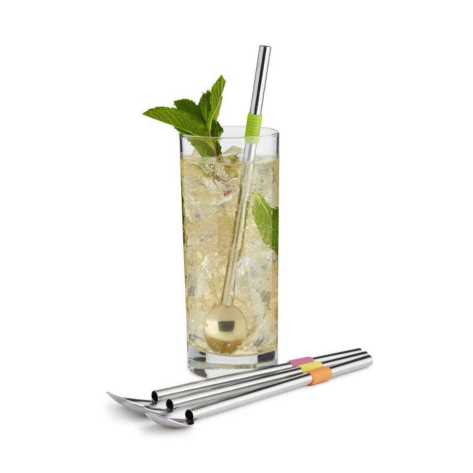 13) Cocktail Spoon Straws