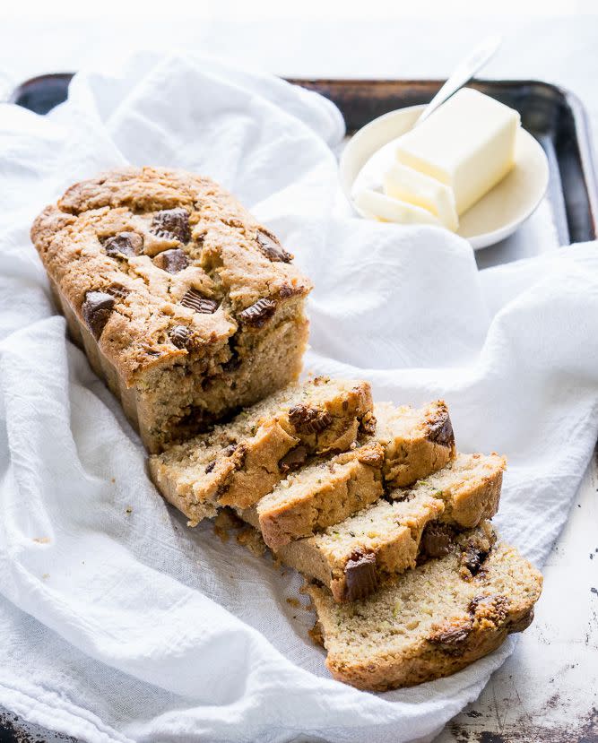 Peanut Butter Cup Zucchini Bread