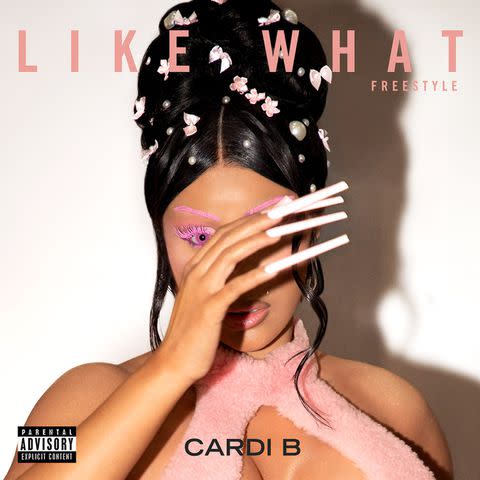 <p>Warner Music Group</p> Cardi B 'Like What (Freestyle)' artwork