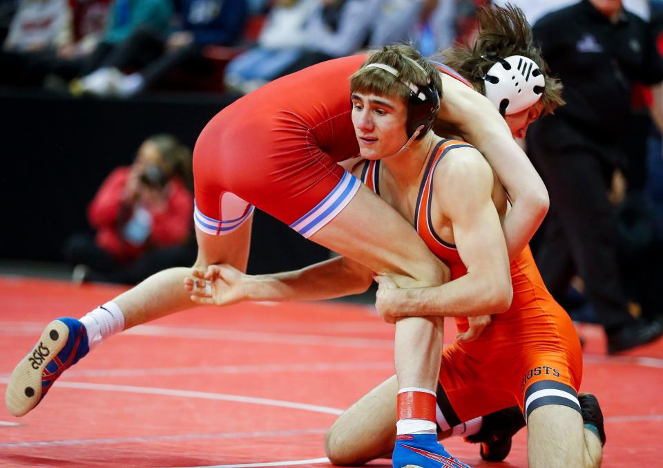 Kaukauna's Lucas Peters won the WIAA Division 1 126-pound individual title last week at the WIAA individual state wrestling tournament. He helps lead the Ghosts into this week's team state tournament at the UW Field House. Kaukauna faces Waukesha West in a Division 1 state quarterfinal on Friday.