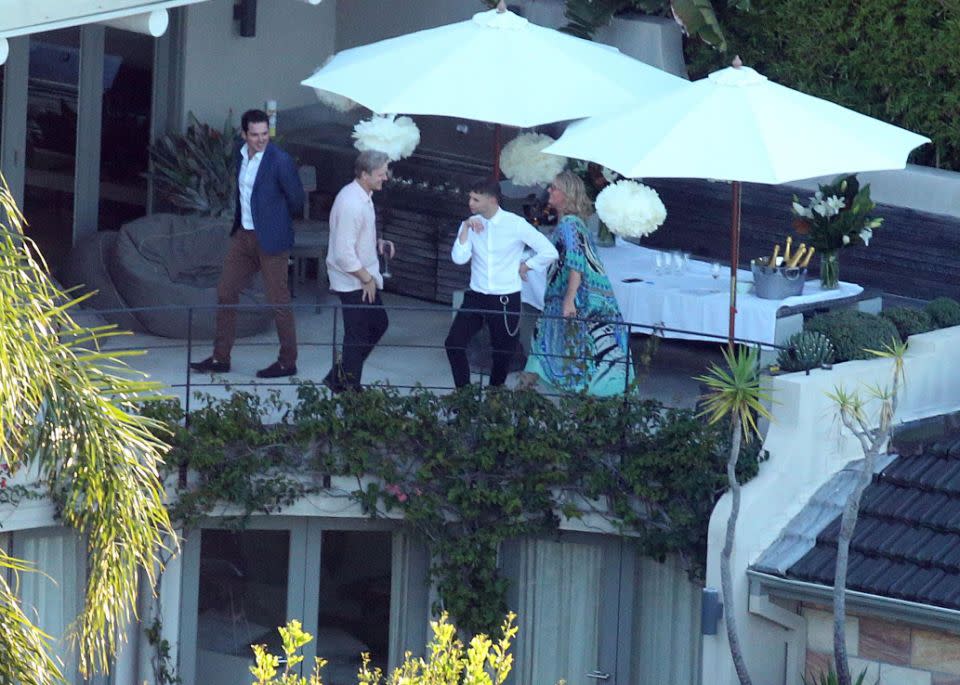 Brother Peter Stefanovic spotted on the balcony. Photo: INSTAimages