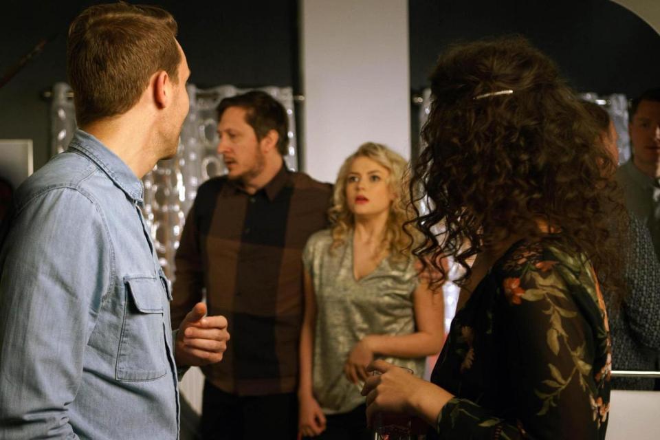 Bethany is led away by Nathan's friend Neil in Friday night's episode