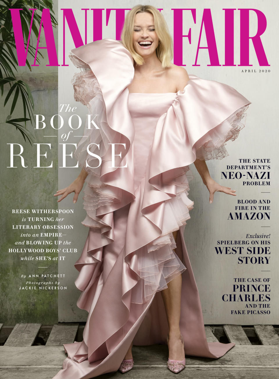 Reese Witherspoon appears in the April 2020 issue of Vanity Fair. (Photo: Jackie Nickerson/Vanity Fair)