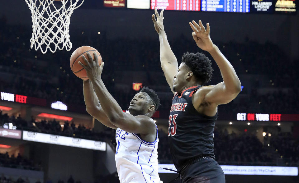 Zion Williamson led the charge against Louisville. (Getty Images)