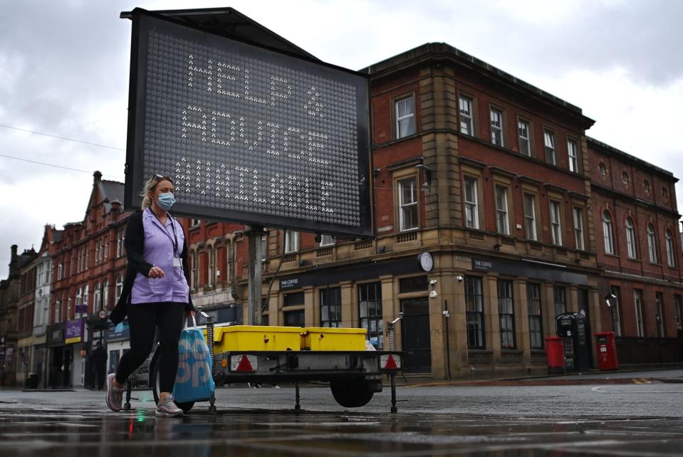 In der Stadt Bolton in Mittelengland breitete sich die indische Virusvariante aus.