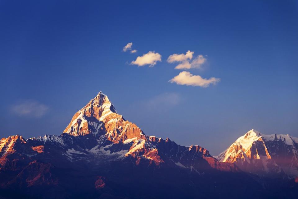 <p>Annapurna Mountain, as seen from Pokhara, Nepal // December 4, 2013</p>