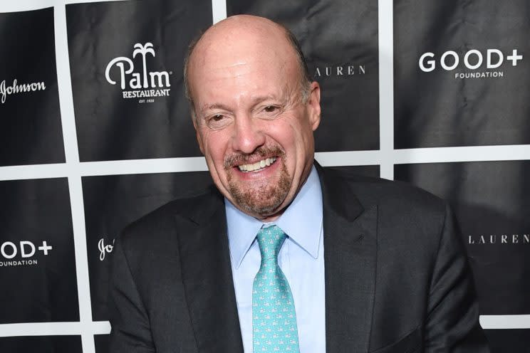 Jim Cramer attends the New York Fatherhood Lunch to benefit the Good+ Foundation at The Palm Tribeca on Tuesday, Oct. 18, 2016, in New York. (Photo: Evan Agostini/Invision/AP)