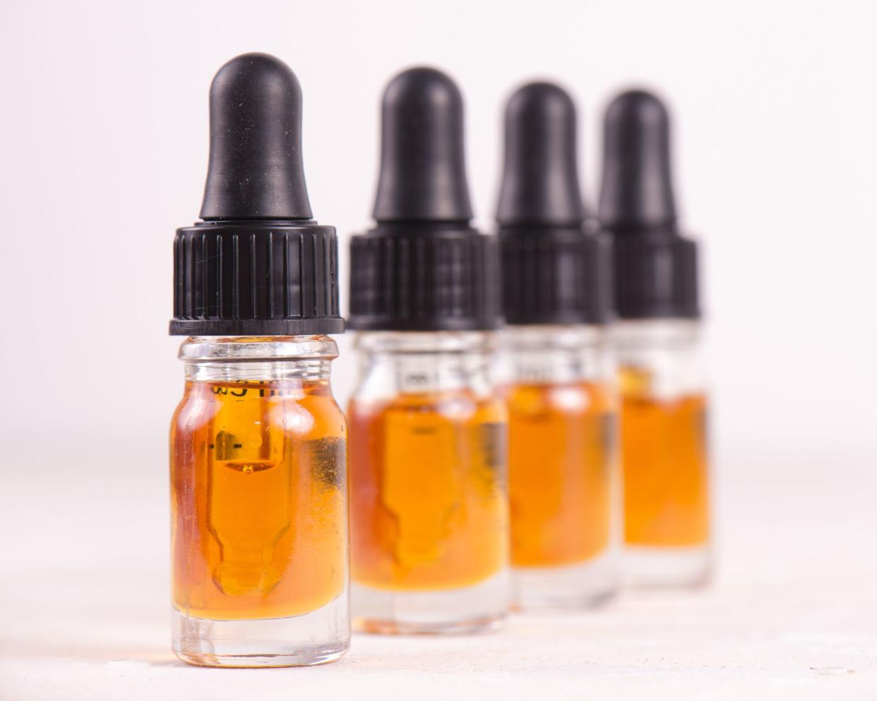 vials of CBD oil