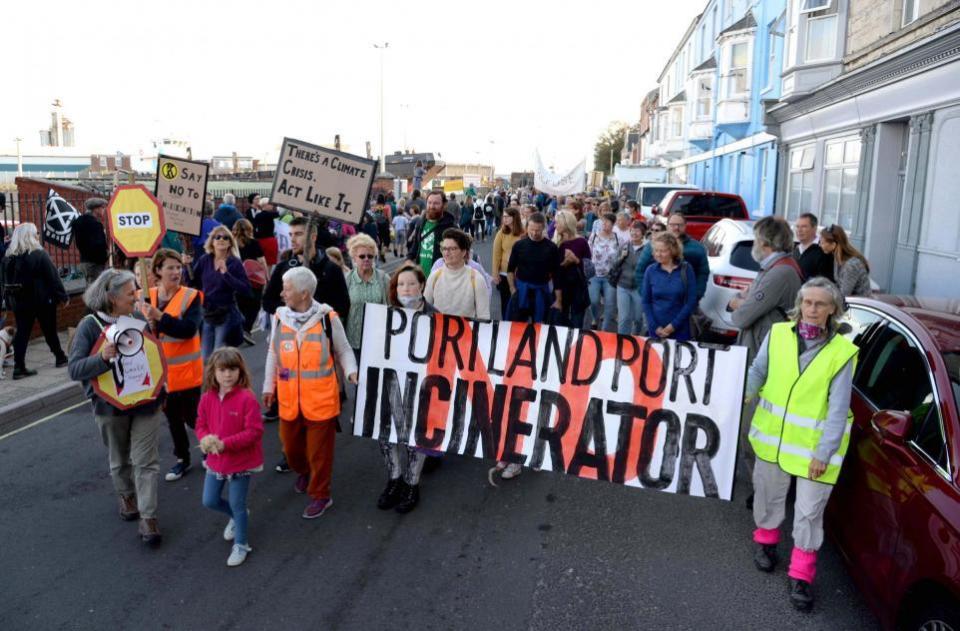 Dorset Echo: los activistas se han opuesto ferozmente a los planes para un incinerador de desechos en Portland
