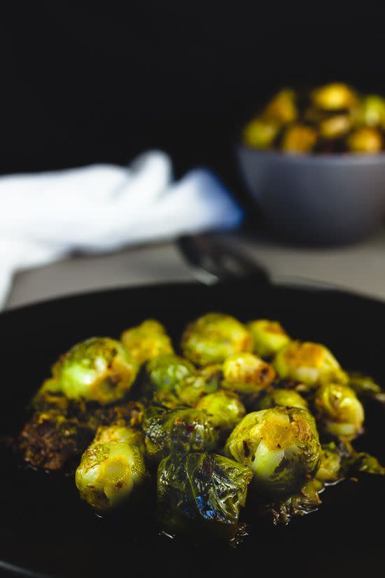 <p>This simple side is great with almost any protein. </p><p>Get the recipe from <a href="http://www.momnoms.net/blog/instant-pot-brussels-sprouts" rel="nofollow noopener" target="_blank" data-ylk="slk:Momnoms;elm:context_link;itc:0;sec:content-canvas" class="link ">Momnoms</a>.</p>