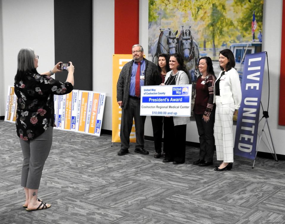 Coshocton Regional Medical Center received the President's Award for donating more than $10,000 to the United Way of Coshocton County for the current campaign.