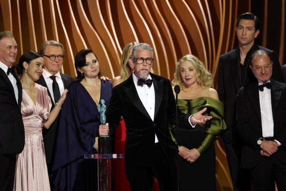 succession cast at the sag awards 2024