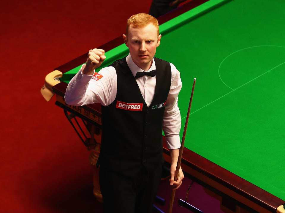 Anthony McGill stumbled over the winning line: Getty