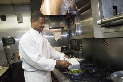 Chef Joe Brown, a Willingboro native, is shown at his former restaurant Melange Cafe in Cherry Hill.