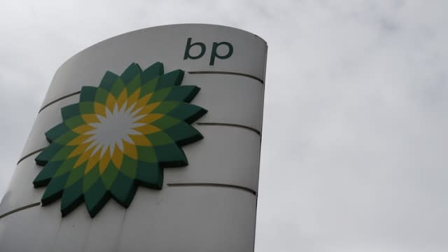The logo of British Petroleum, BP