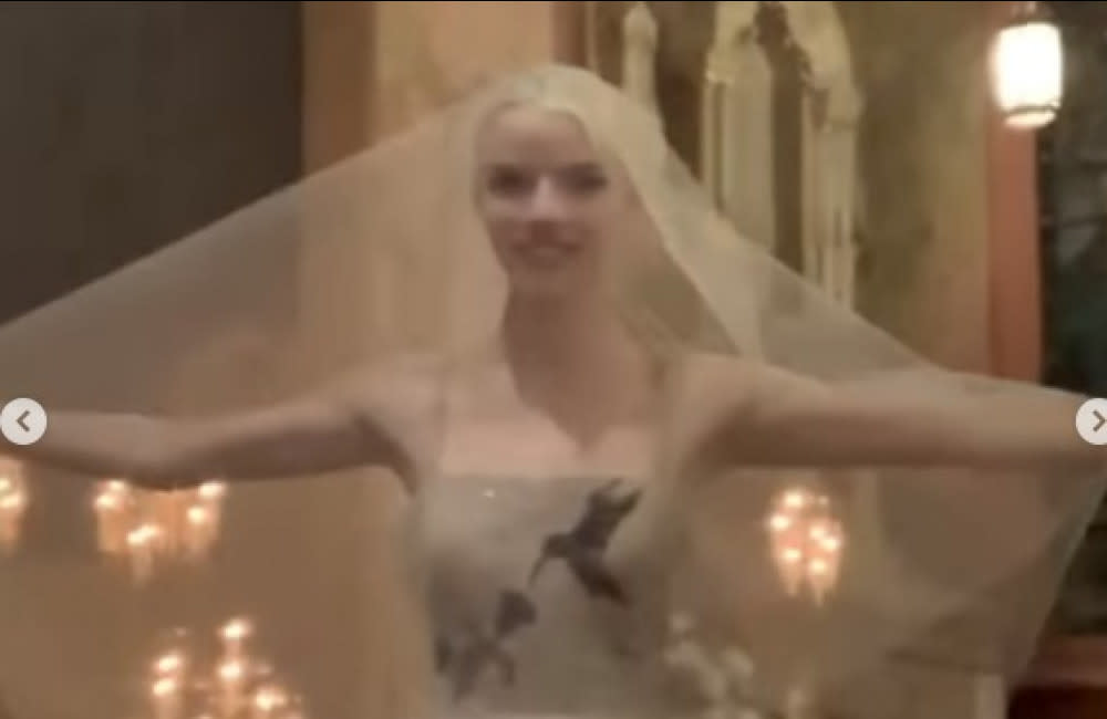 Anya Taylor-Joy - April 2022 - wedding day - Instagram - ONE USE