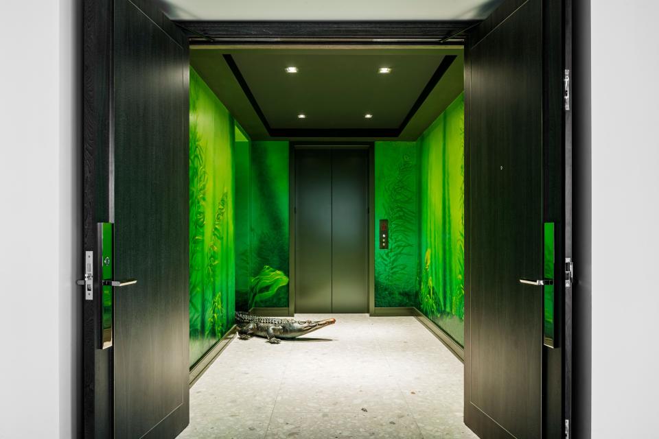 Artgroove Studio painted the entrance hall’s swamp mural.