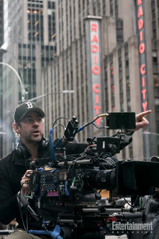 <p>Jonny Cournoyer/ Paramount Pictures</p> Director John Krasinski on the set of 'IF'