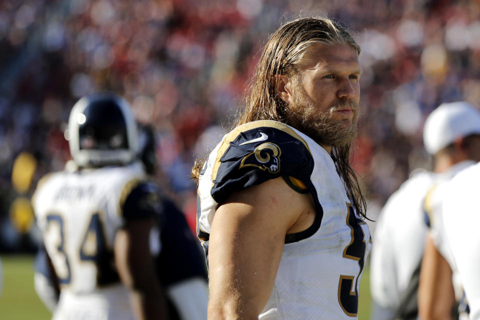 Clay Matthews is not satisfied with the Rams' response to his demand to be paid. (Photo by Katharine Lotze/Getty Images)