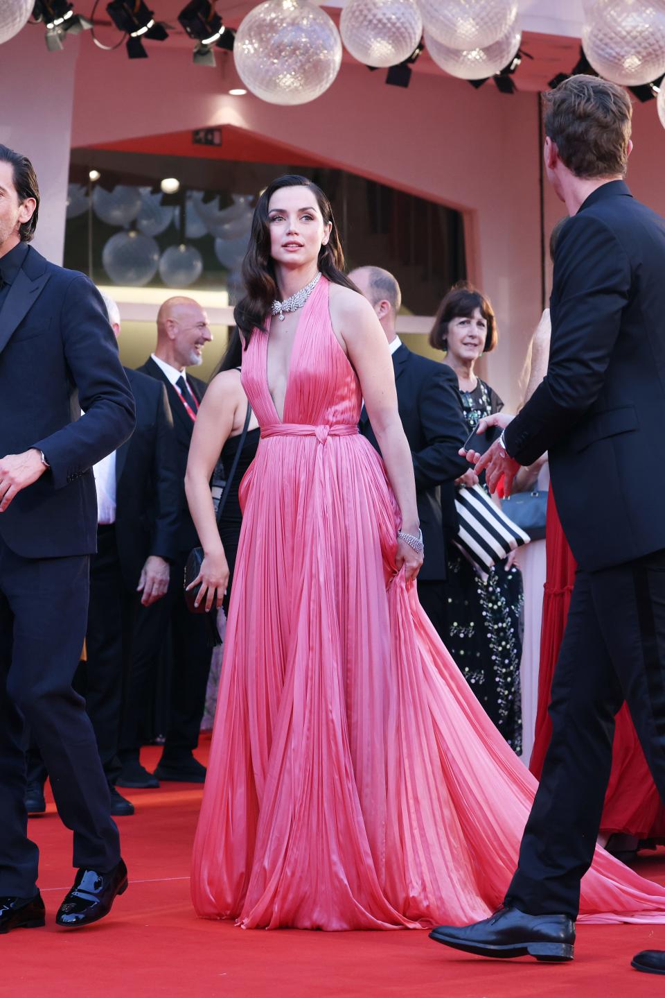 Ana de Armas attends the "Blonde" red carpet at the 79th Venice International Film Festival on September 08, 2022 in Venice, Italy