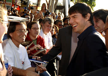 Tom Cruise at the Hollywood premiere of Warner Bros. Pictures' Batman Begins