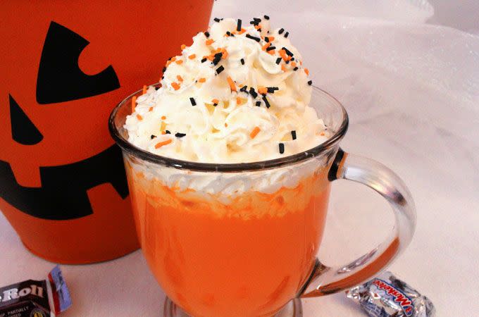 12) Halloween Hot Vanilla Milk