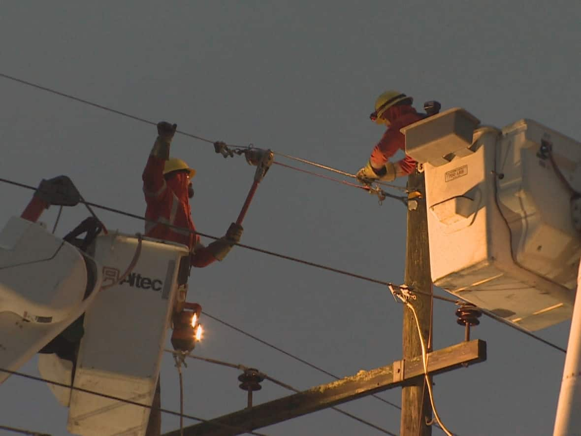 The settlement — which still needs approval by the Nova Scotia Utility and Review Board — would allow for a storm rider on bills to pay for extreme weather.  (CBC - image credit)