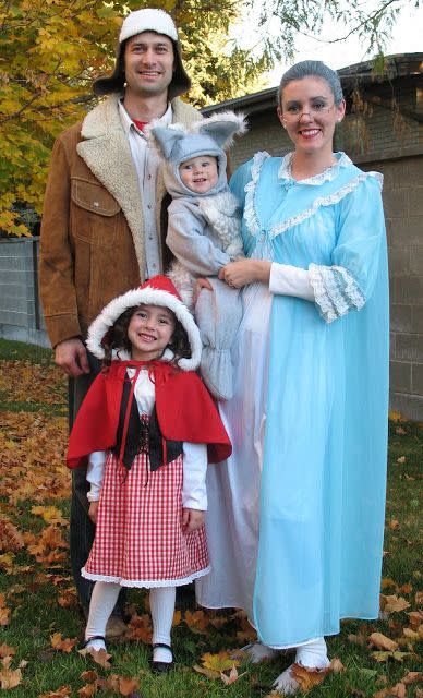 family halloween costumes little red riding hood