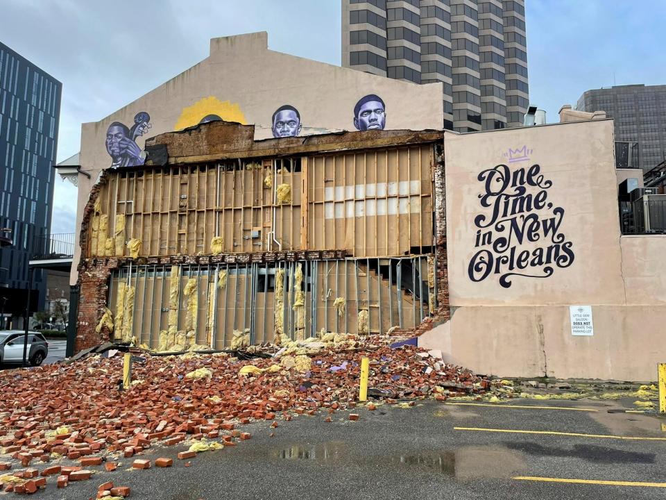 The Karnofsky shop suffers severe damage after Hurricane Ida pummeled New Orleans with strong winds in Louisiana (REUTERS)