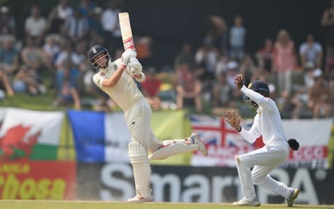 Joe Root his a shot to the boundary - Credit: Getty images