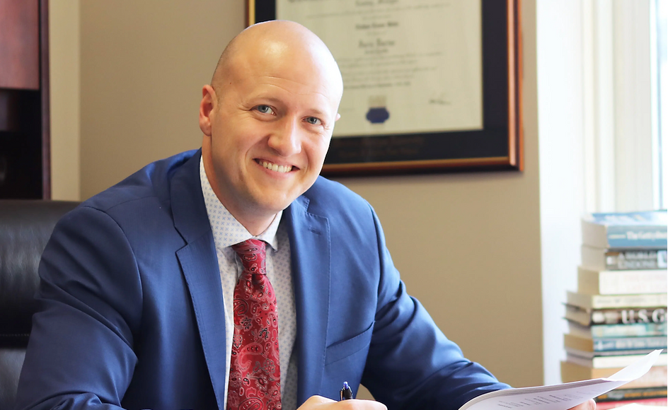 A profile shot of Nate Bible, the newest District Attorney in Beaver County.