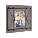 <p>Take the personalized route and gift the growing family a collage of photo memories. This unique frame has sliding barn doors that reveal a chalkboard and magnetic board too. <br><strong><a rel="noopener" href="https://fave.co/2QpkULk" target="_blank" data-ylk="slk:SHOP IT;elm:context_link;itc:0;sec:content-canvas" class="link ">SHOP IT</a>:</strong> $30, <a rel="noopener" href="https://fave.co/2QpkULk" target="_blank" data-ylk="slk:walmart.com;elm:context_link;itc:0;sec:content-canvas" class="link ">walmart.com</a> </p>