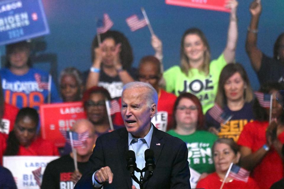 PHOTO: President Joe Biden addresses union workers on June 17, 2023 in Philadelphia. (Mark Makela/Getty Images, FILE)