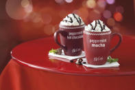 <div class="caption-credit"> Photo by: Credit: PR NEWSWIRE/ Newscom</div><br> <b>Best Drink at McDonald's: McCafé Peppermint Mocha</b> <br> There is hope after all: the killer drinks at Starbucks and Dunkin' Donuts are surprisingly better for you than its egg nog shake/ partner-in-crime. A small McCafé Peppermint Mocha is 300 calories - but you should know that includes 12 grams of fat (a cheeseburger at McD's has the same amount of fat.) If you go for a small nonfat peppermint mocha with no whipped cream and no chocolate drizzle, you'll cut back to 160 calories and only ½ gram of fat. <br>