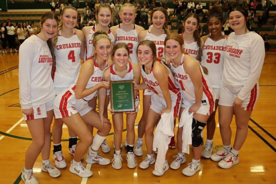 The Wellington girls basketball team continued its undefeated season with a victory over Mulvane in the championship game of the Wildcat Classic to improve to 13-0.