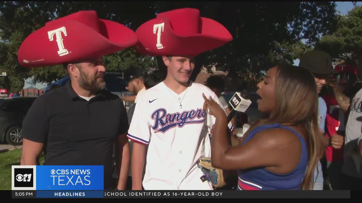 Rangers fans stocking up on new gear ahead of Game 3 against Astros – NBC 5  Dallas-Fort Worth