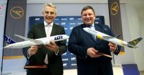 News conference of Condor chief Teckentrup and LOT CEO Milczarski in Frankfurt