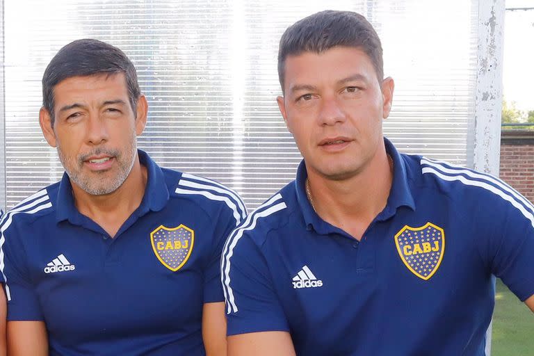 Juan Krupoviesa, ayudante de campo de Battaglia en Reserva y ahora en la primera de Boca