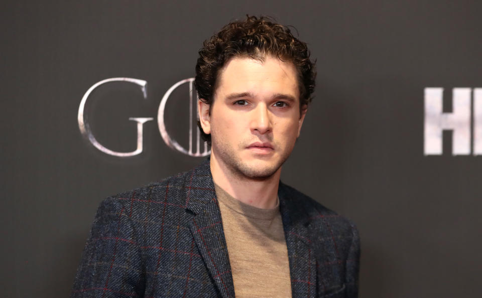 Kit Harington attending the Game of Thrones Premiere, held at Waterfront Hall, Belfast.