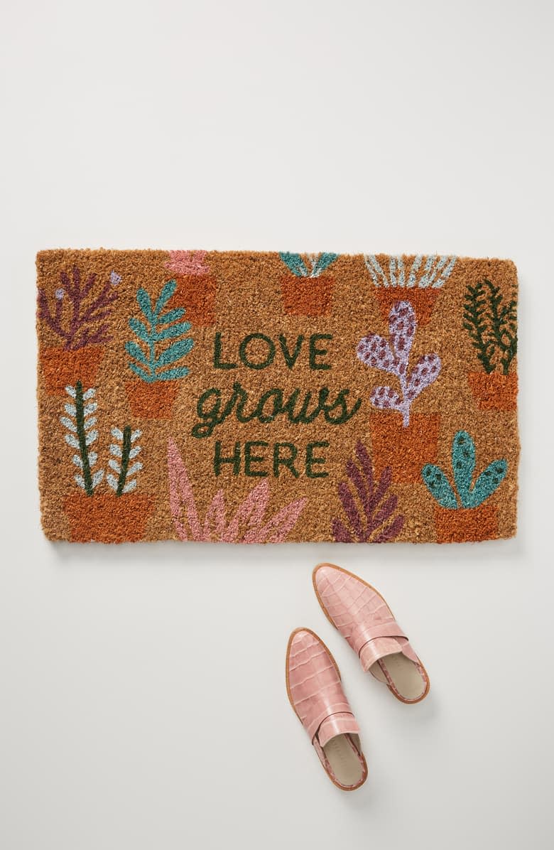 Love Grows Here Doormat, $48