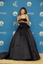 <p>Winner of Outstanding Lead Actress in a Drama Series for her role in Euphoria, Zendaya looked the epitome of Hollywood glamour in a black Valentino gown. </p>