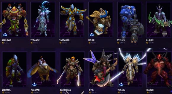 Heroes of the Storm All Characters 