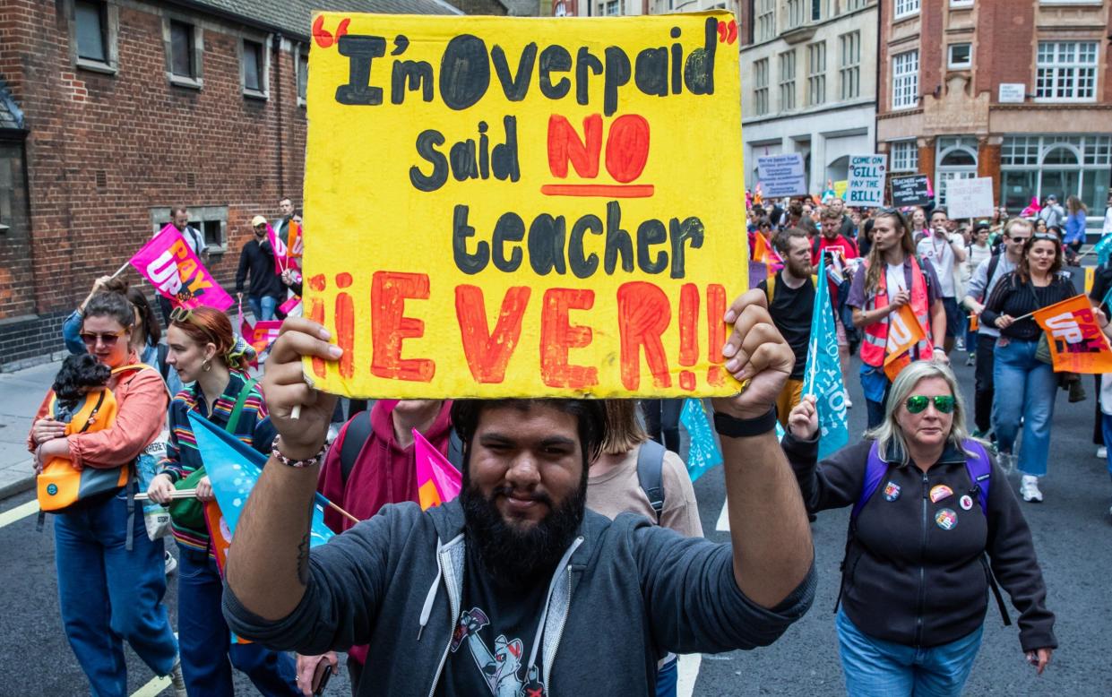 Teachers have also gone on strike in an attempt to secure an above-inflation pay rise