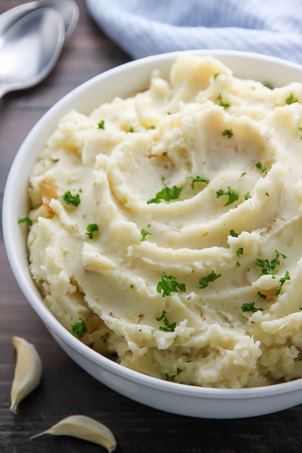 Roasted Garlic and Caramelized Onion Mashed Potatoes