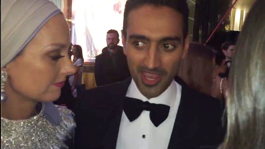 Waleed chats with Yahoo7 Entertainment on the Logie Awards red carpet. Source: Yahoo7 Entertainment