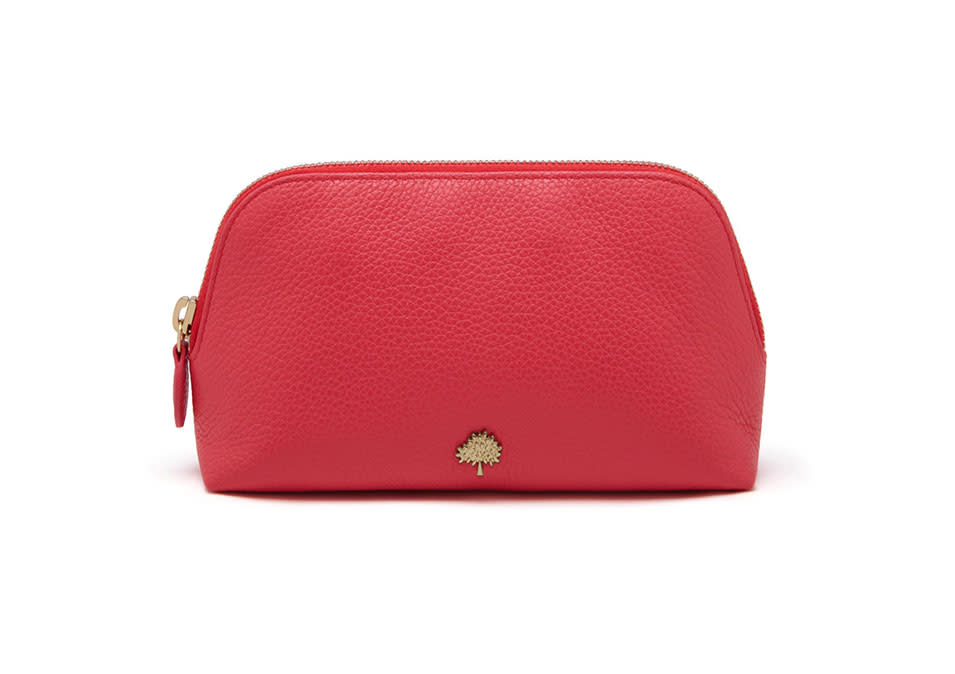 Mulberry Make Up Case Peony Pink Small Classic Grain