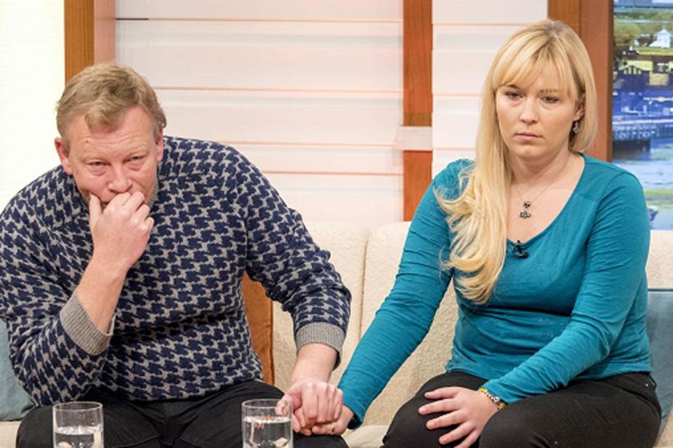 Gaia Pope's father asks for 'big hug' from his daughter as he breaks down in tears in emotional appearance on Good Morning Britain