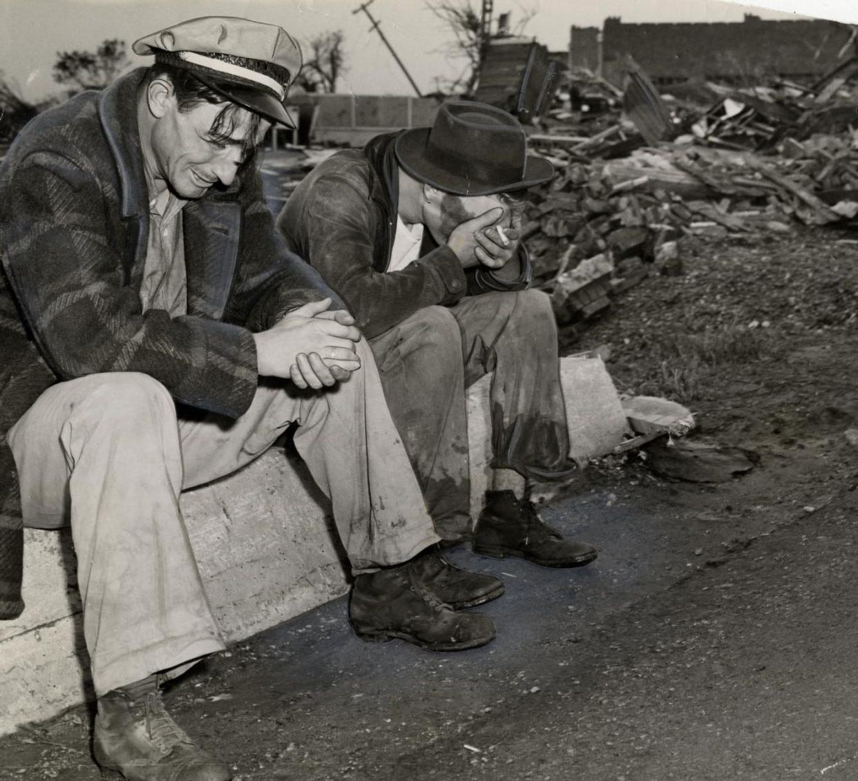 J.E. Taylor and his brother, Clifford, sat on a culvert and weeped, realizing they would have to inform their mother that their 17-year-old brother, Lester, was dead. In truth, he was being treated in a Muskogee hospital. But it was moments of confusion like this that were being played out across the town amid chaos, not knowing the fate of family members and neighbors.