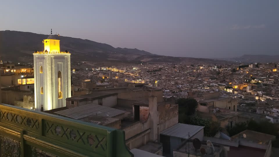 A photo of Fez at sunset, taken from the roof of a riad in the Moroccan city. - Tim Curran/CNN